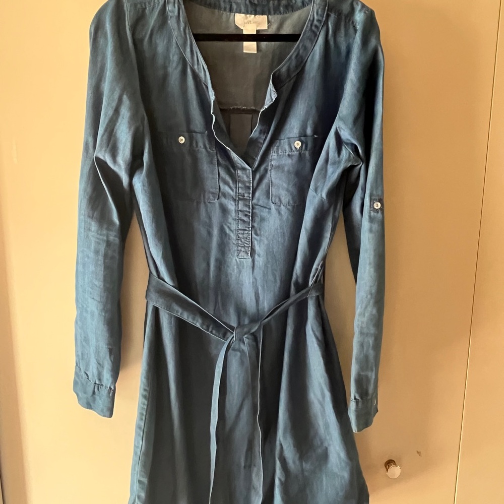 Just Be Blue Long Sleeve Dress